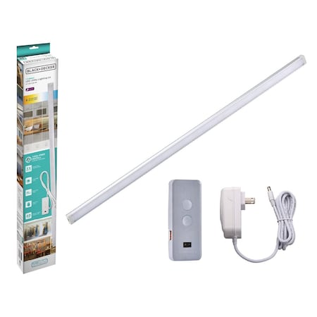 Black & Decker LED Under Cabinet Lighting Kit, Motion Senser, Dimmable, 3 Color Settings, 1 24 in. Bar LEDUC24-1CCT